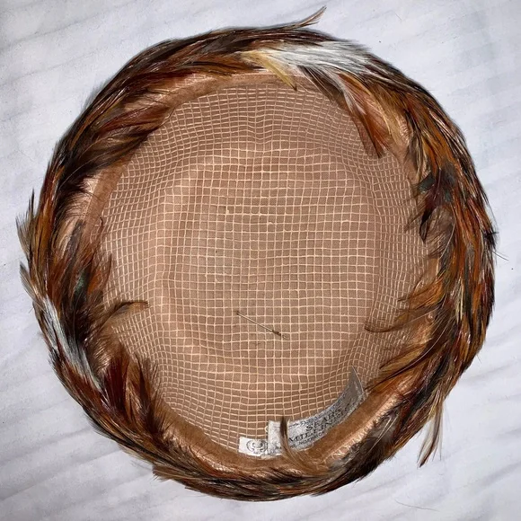 🆕 Vintage Feather 50s Fedora Panama Sun Hat Sears Milliner Roebuck USA Hipster - Picture 6 of 12